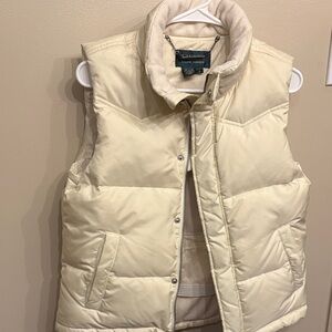 Ralph Lauren Women's Cream Puffer Vest